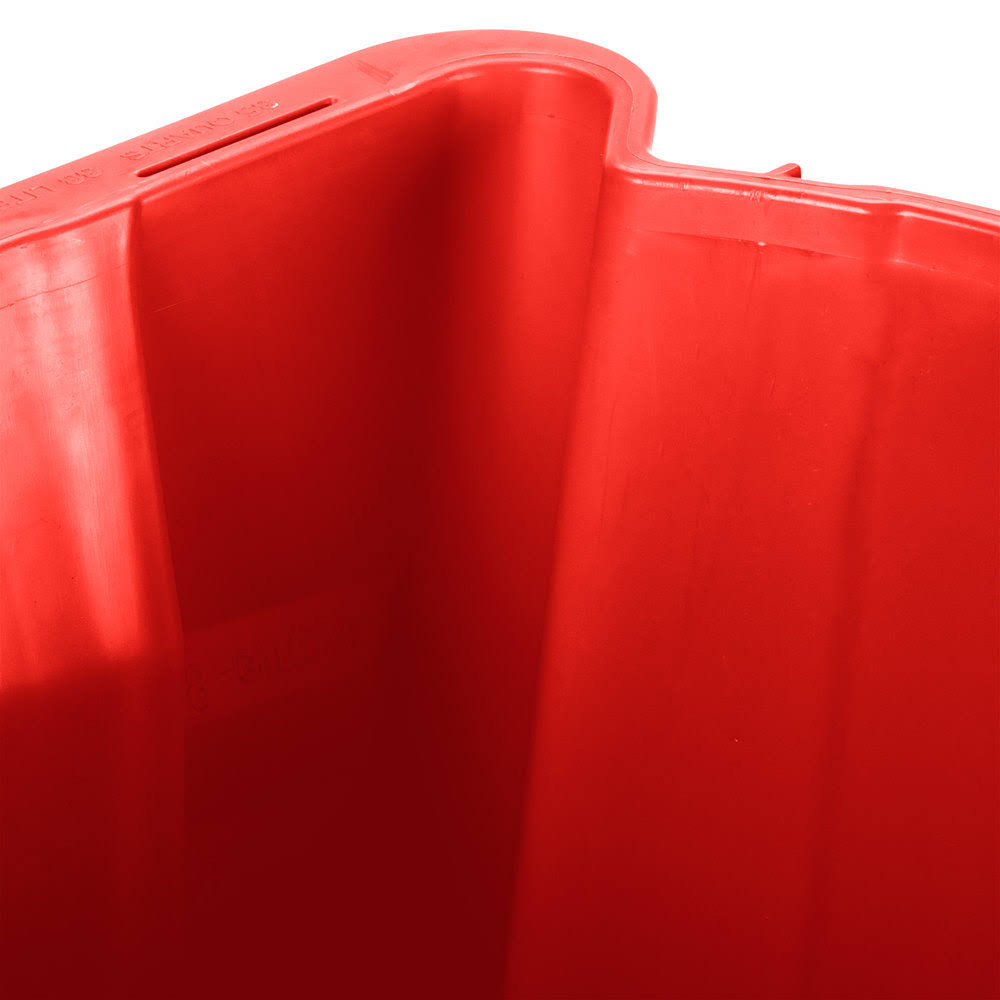 Red Splash Guard Mop Bucket with Side-Press Wringer K935769