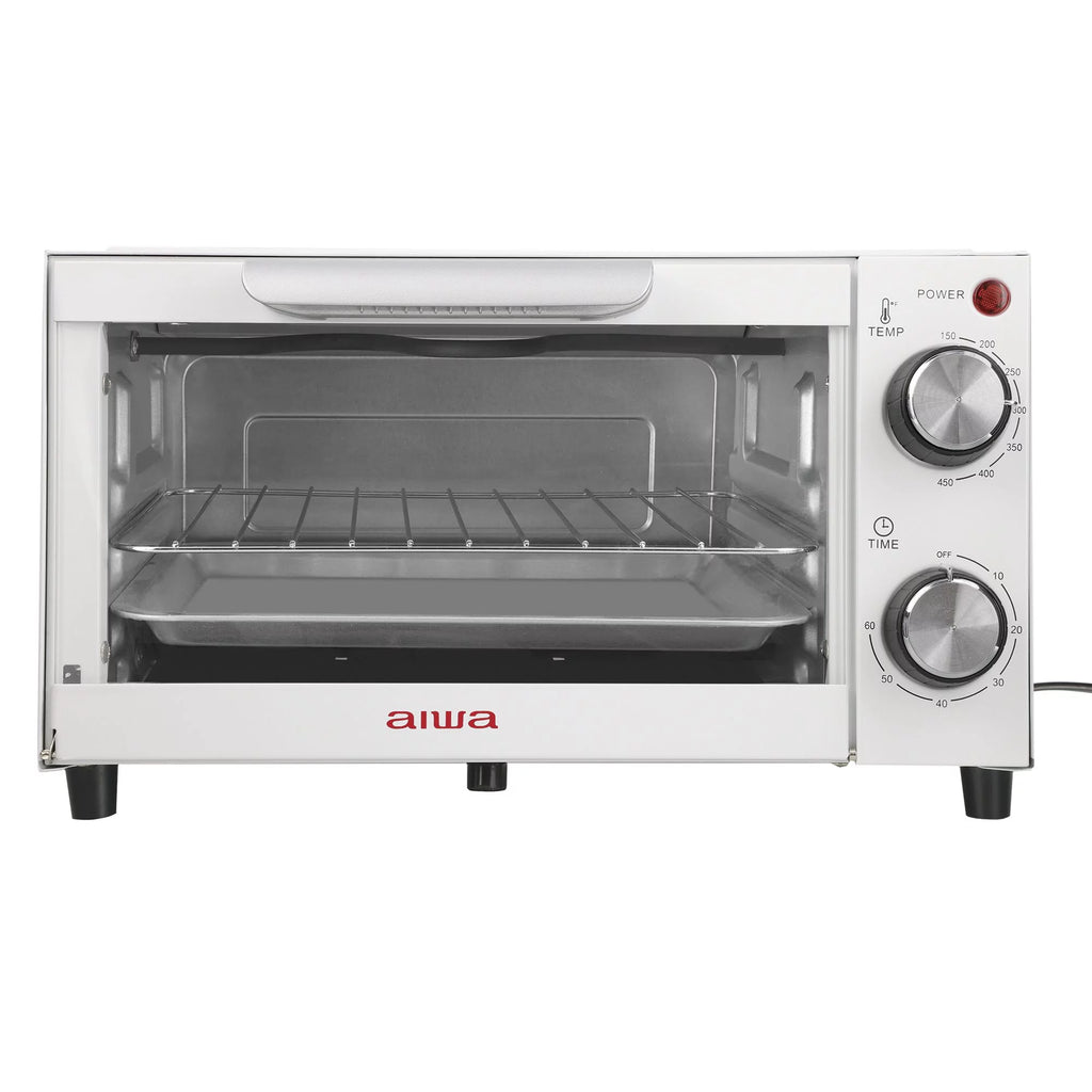 750W Red 4 Slice Toaster Oven with Baking Tray K52980