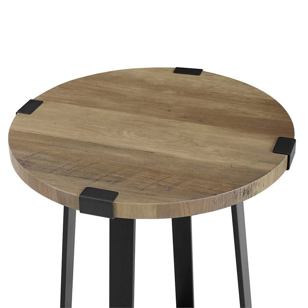 18 Metal Wrap Round Side Table Y43347