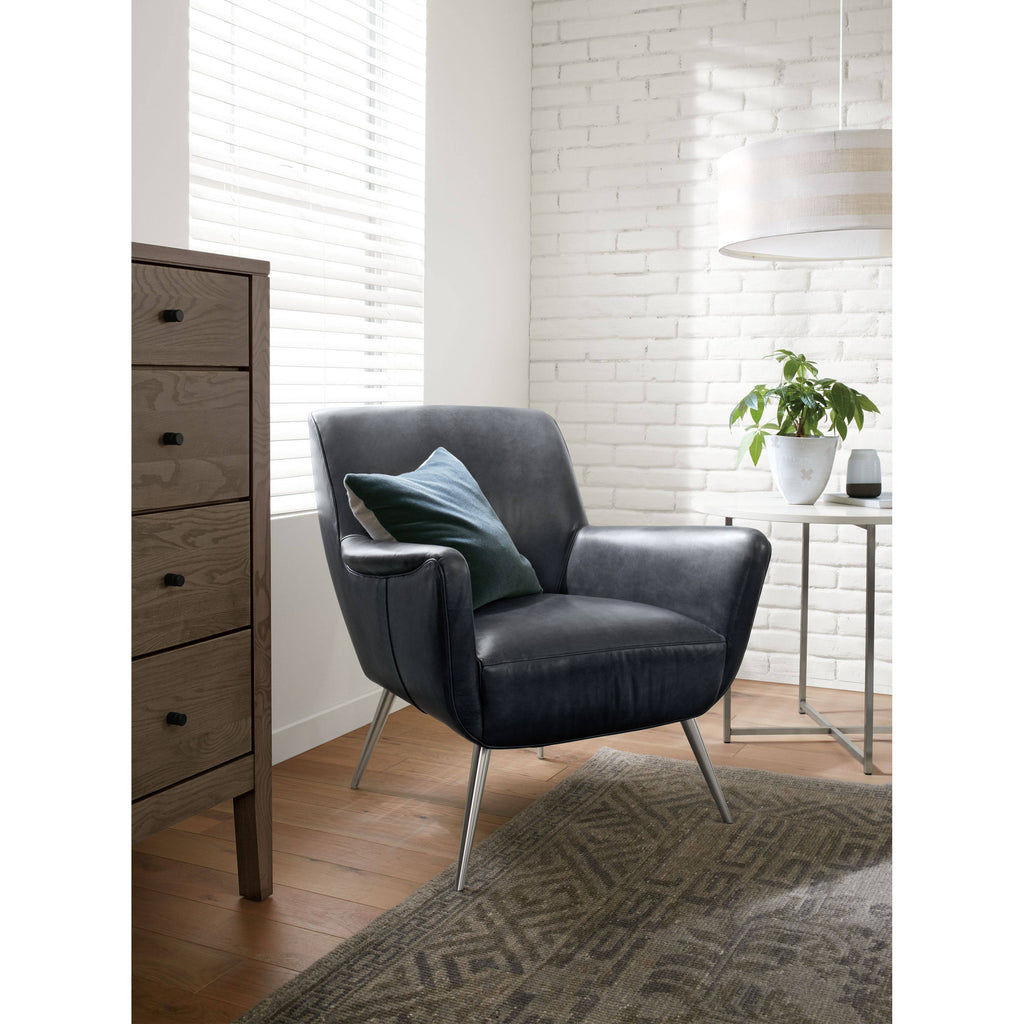 Round End Table in Stainless Steel 18 Diameter 22H Grey Light Grey Quartz Top L30276