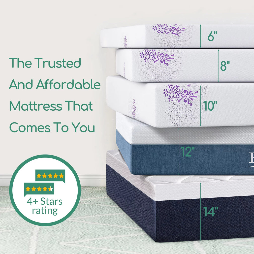 6 inch Gel Memory Foam Twin Mattress P6072