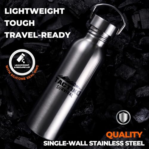 50 oz Stainless Steel Water Bottle with Sleeve and Strap H6148