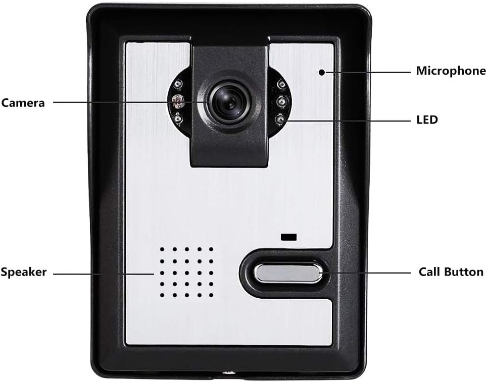 4.3 Inches Wired Video Door Phone System with LCD Monitor and IR Night Vision Camera S437635