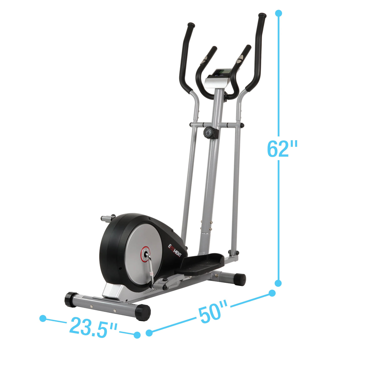 Magnetic Elliptical Trainer with LCD Monitor and Pulse Rate Grips L2257