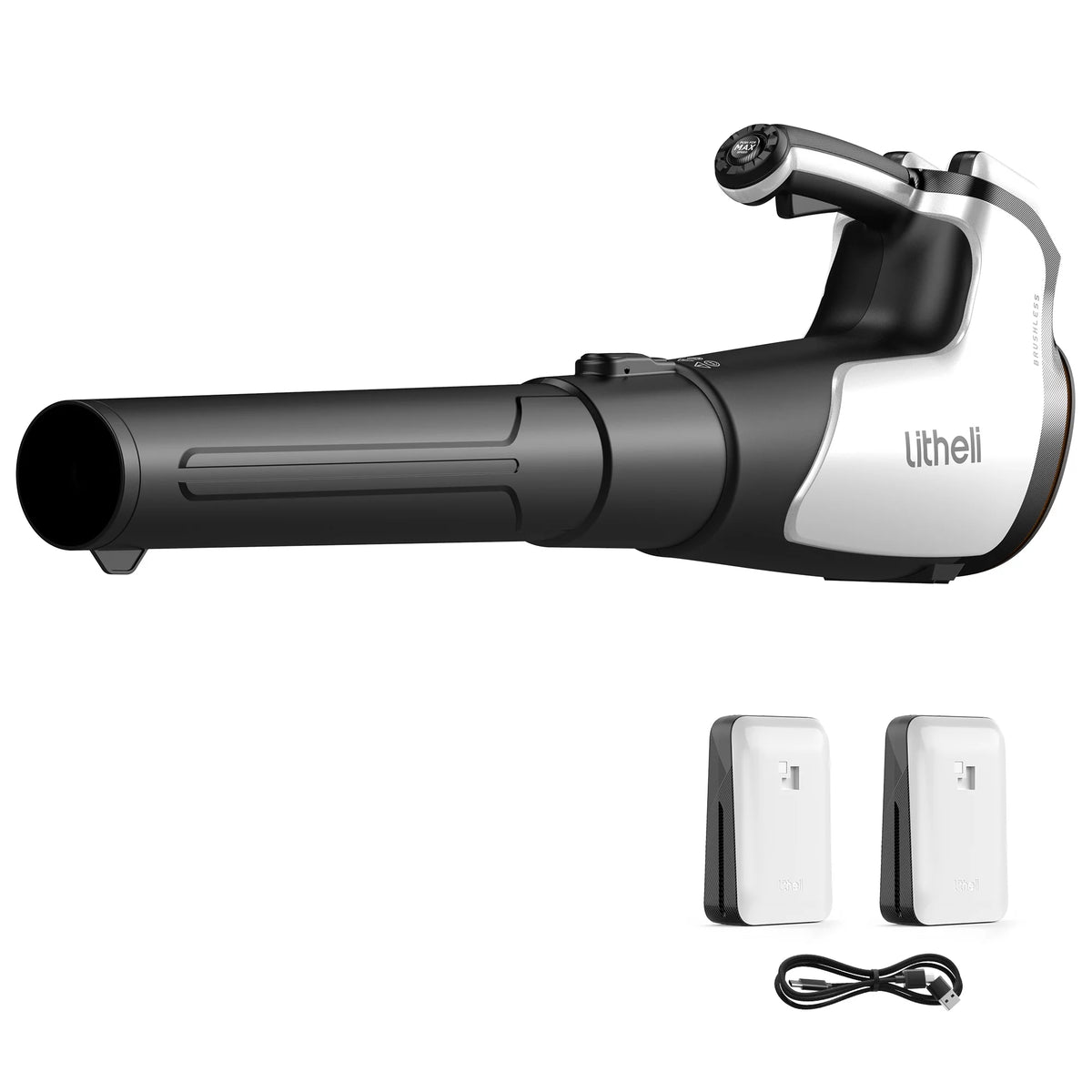 2x20V 560CFM Brushless Electric Leaf Blower with 4.0Ah Battery Y561080