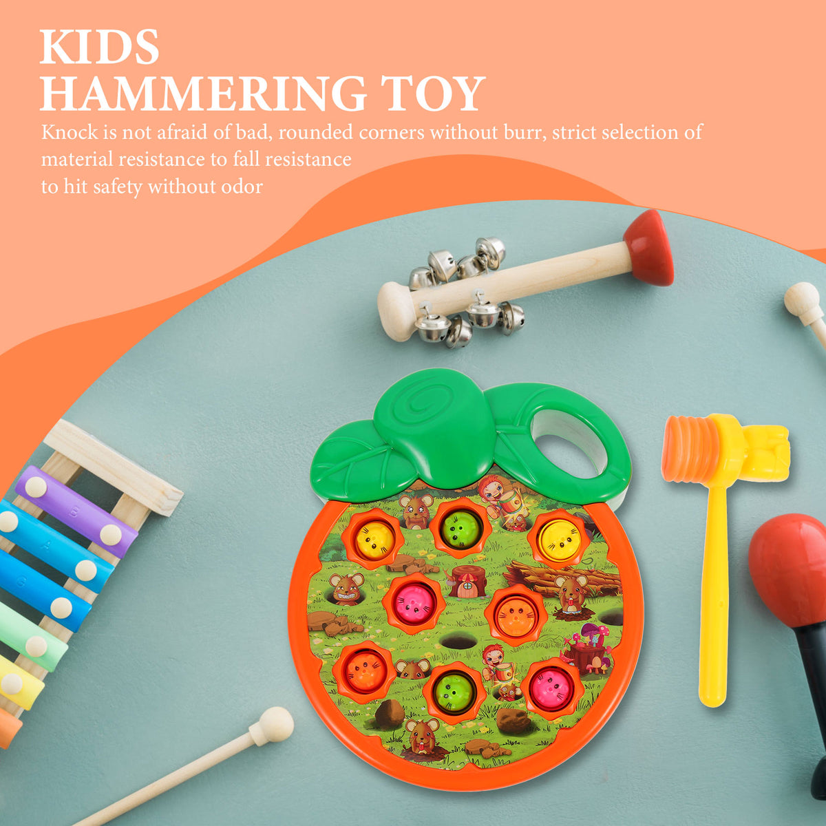 Hammering Toy Mole Game Educational Toys Kids Toddler R107293