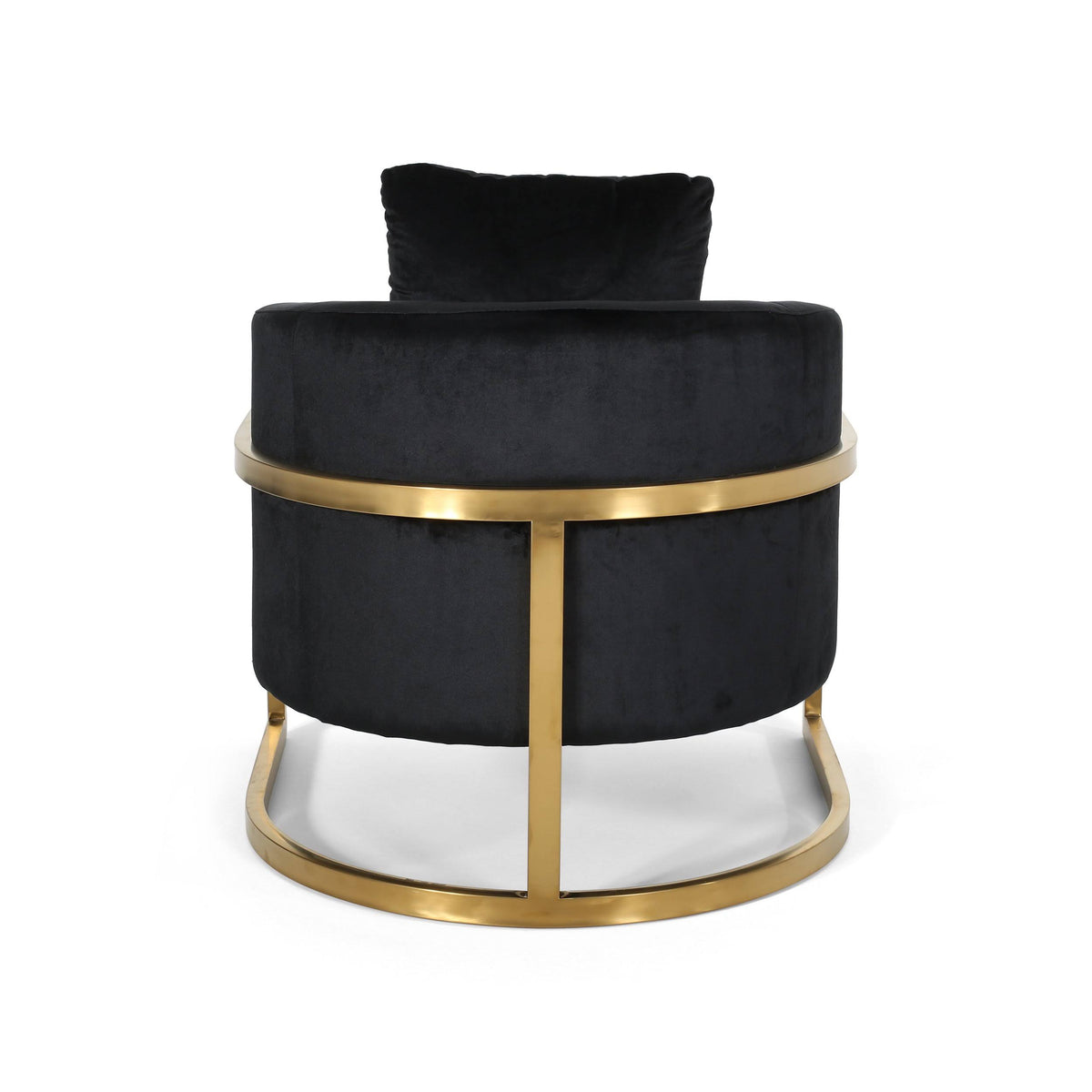 Emerald Velvet Armchair with Stainless Steel Frame L963522