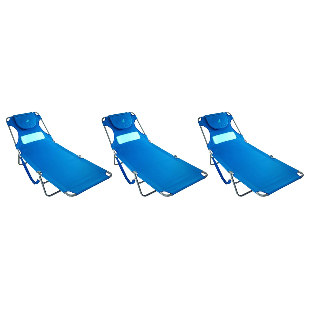 Face Down Sunbathing Chaise Lounge Beach Chair 3 Pack H342267
