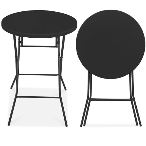 32in Round Folding Bar Height Table White P633132