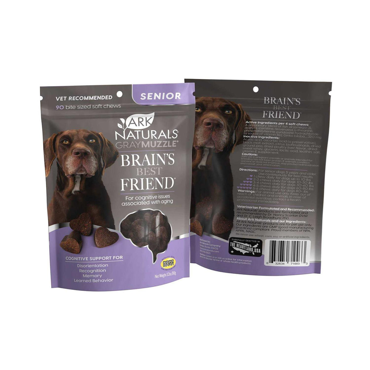 Gray Muzzle Brain's Best Friend Pet Supplies D9340