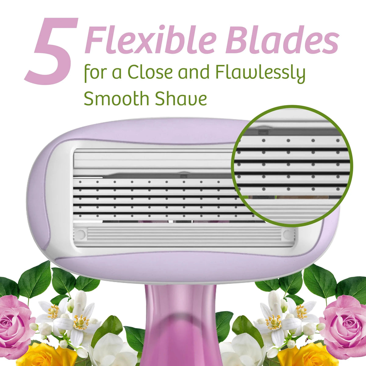 2 Count 5-Blade Scented Disposable Razors S3613