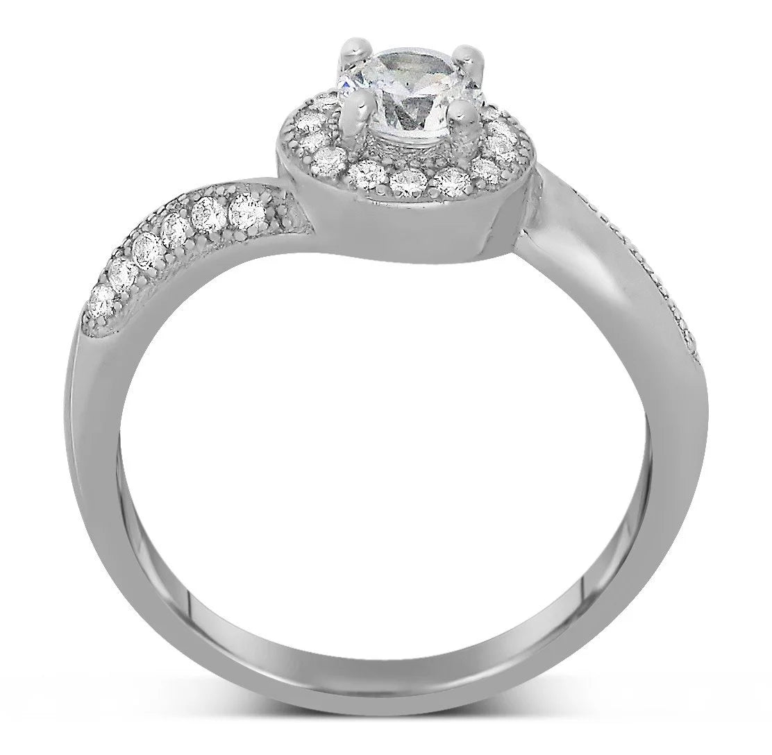 Antique 1.75 Carat Round Cut Diamond Moissanite Engagement Ring In 10K White Gold M20998