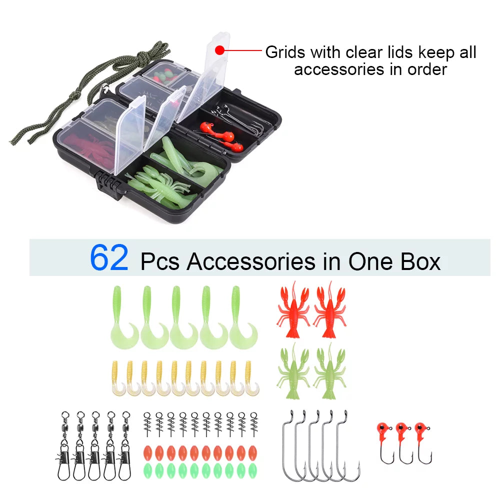 Fishing Rod Reel Combo Full Kit U3134