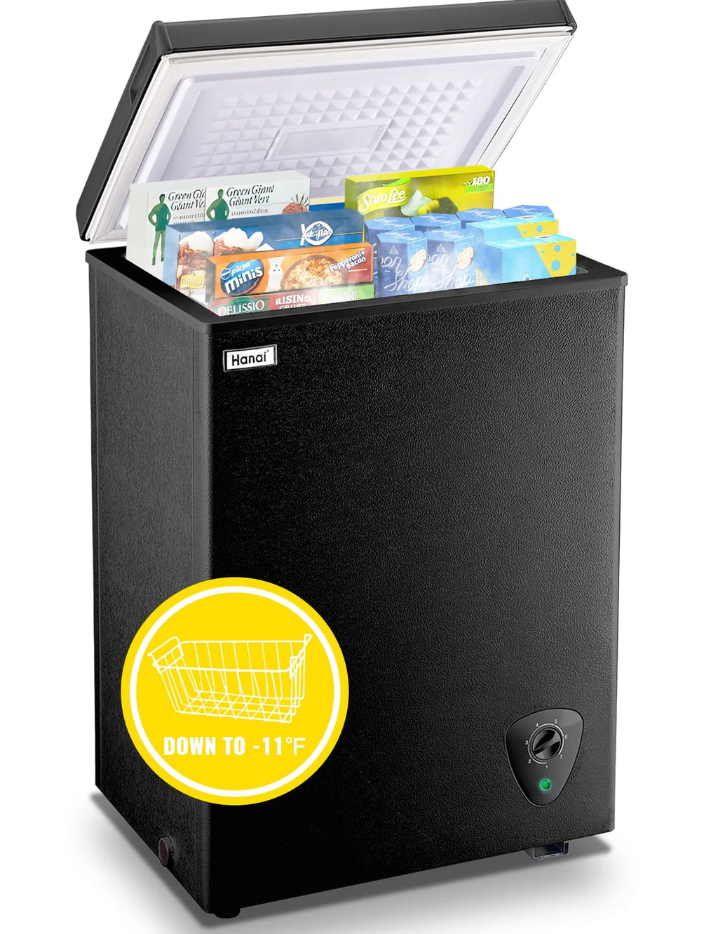3.5 Cubic Feet White Chest Freezer I64502