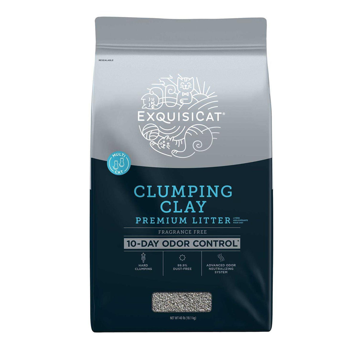 Clumping Multi-Cat Clay Cat Litter X11922