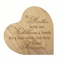 Engraved Wood Heart Desk Décor Q6464
