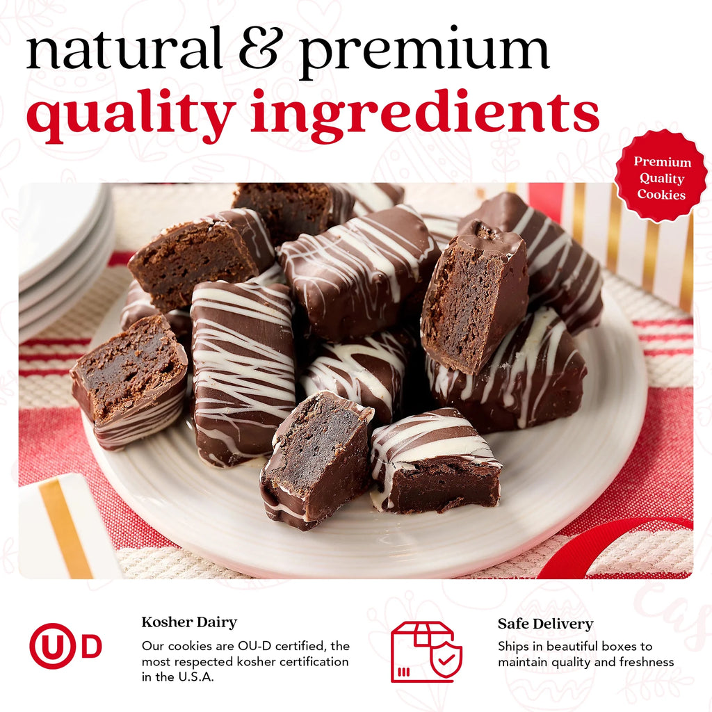 Dark Chocolate Glazed Mini Brownie Bites 16 Pcs E9094