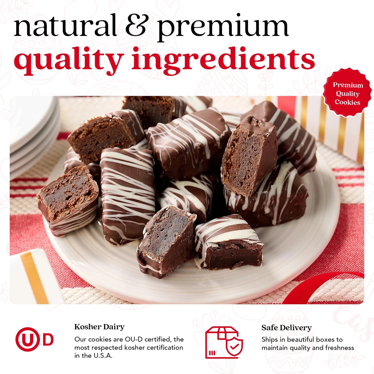 Dark Chocolate Glazed Mini Brownie Bites 16 Pcs E9094