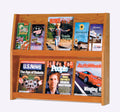 Wooden Mallet Medium Oak 12 Pocket Literature Display Y474418
