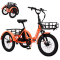350W 36V 7 Speeds Electric Tricycle with Basket U1106