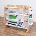 Natural White Toy Storage Organizer with 9 Bins I8712