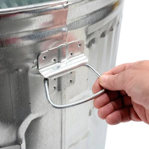 Galvanized Steel 32-Gallon Trash Can Z221