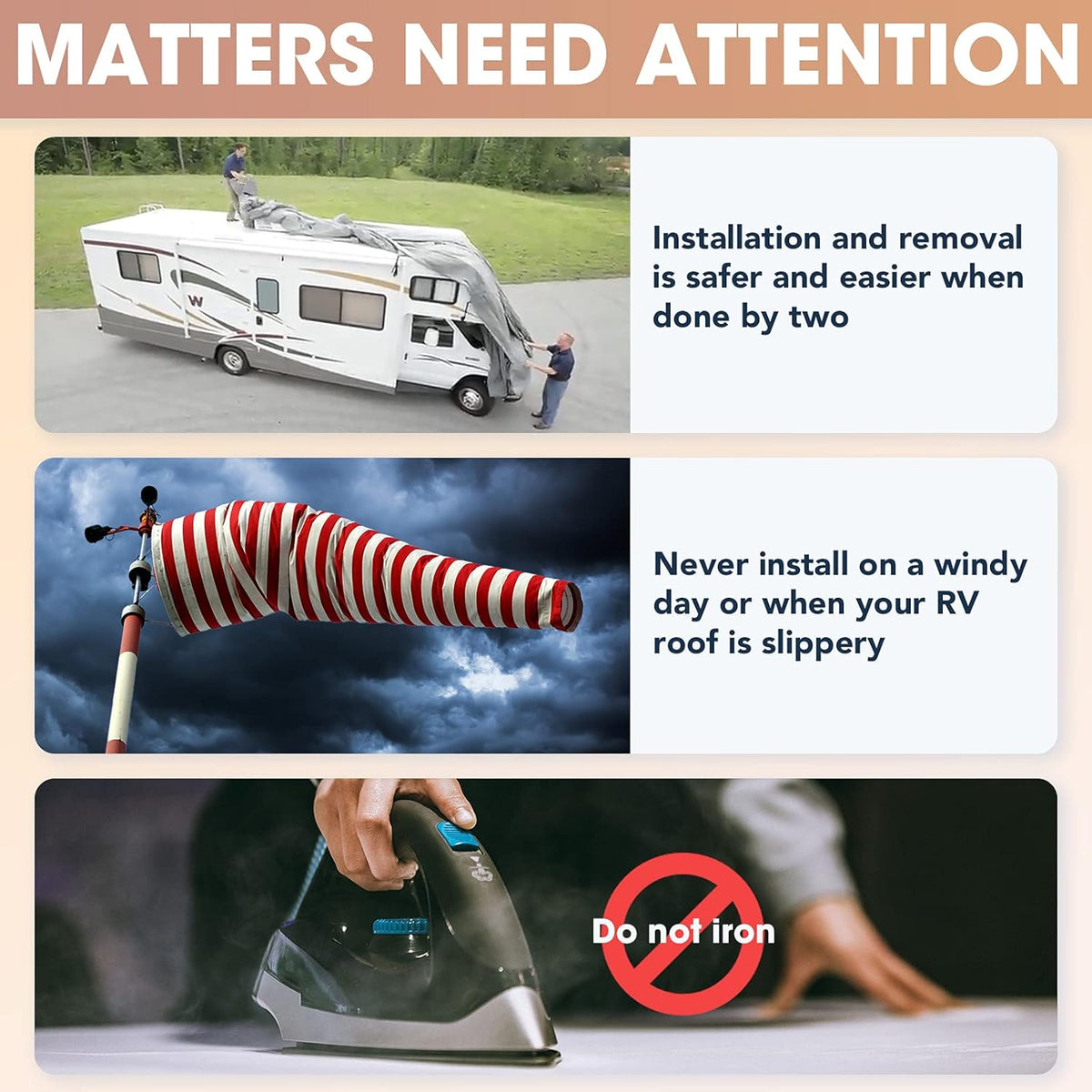 4-Layer Travel Trailer Cover with 2 Straps and 2 Patches L248