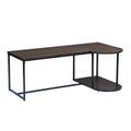 47.2'' Rectangular Wood Grain Top Coffee Table with Metal Frame X930