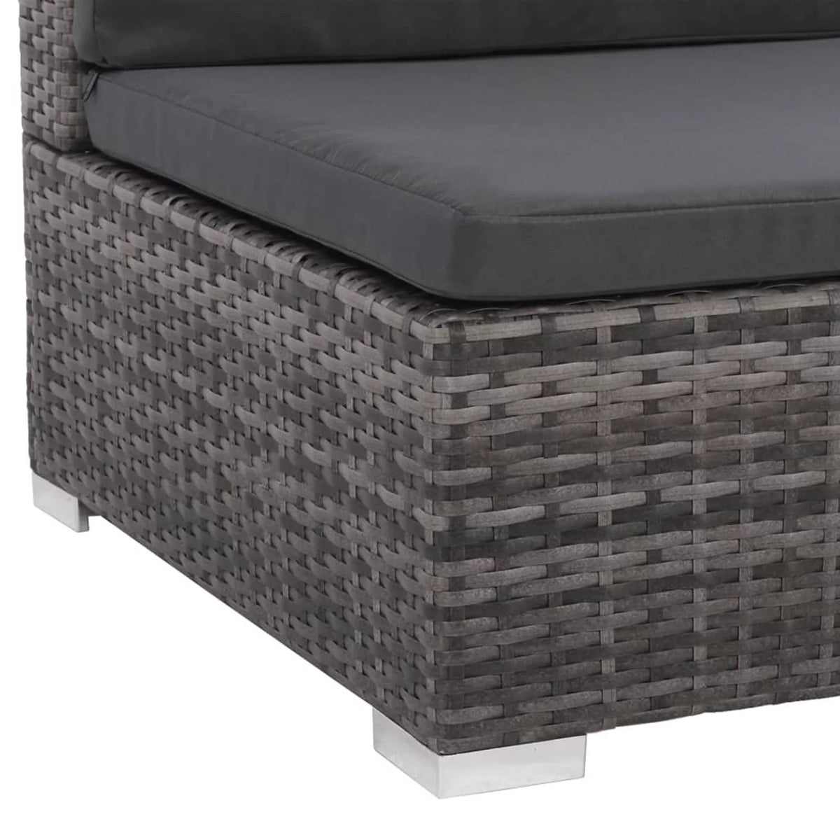 8 Piece Cushioned Poly Rattan Outdoor Conversation Set N28234