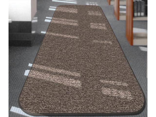 12 ft. x 48 in. Pebble Gray Skid-Resistant Carpet Runner H51412