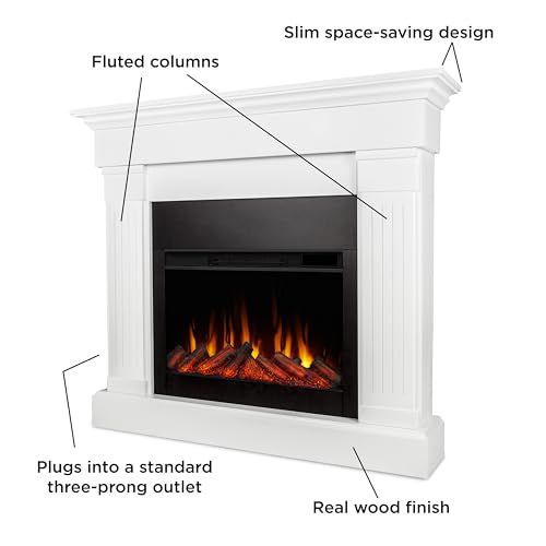 48" Slim Indoor Electric Fireplace with Mantel Y78540