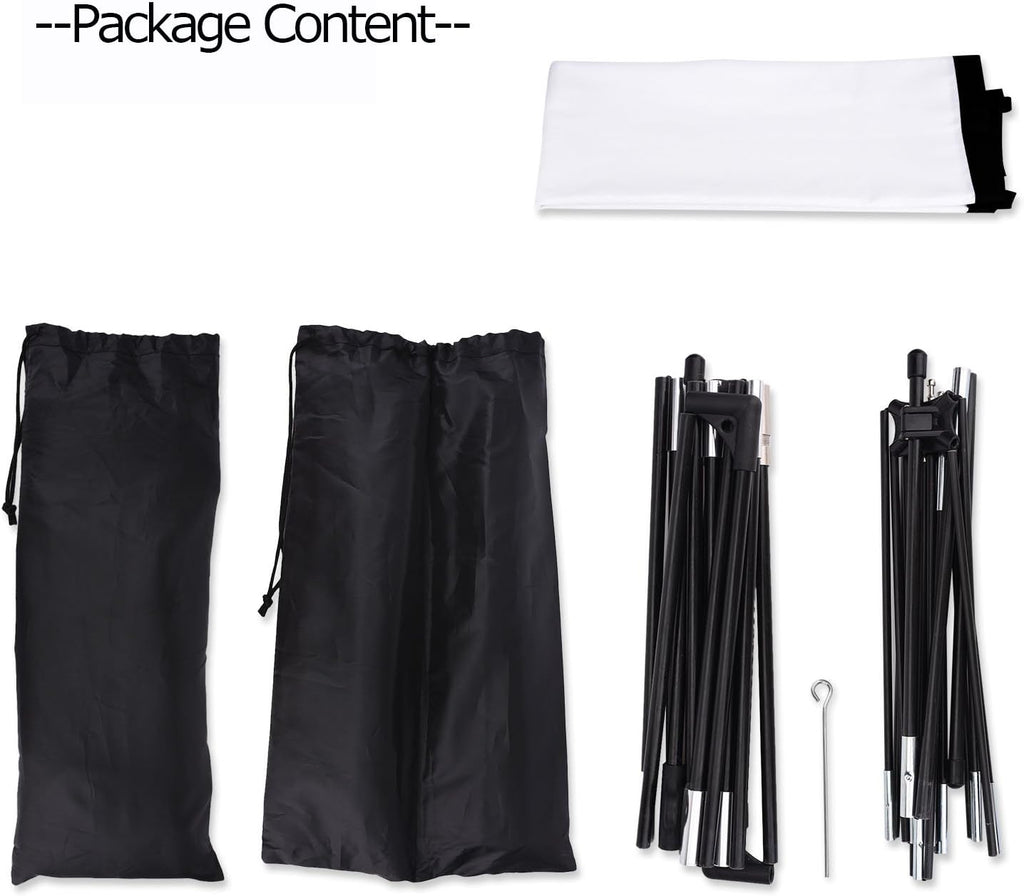 80 Inch Foldable Portable Outdoor Projector Screen with Stand and Bag W387