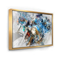 Framed Canvas Art Print 20 in. Wide x 12 in. High Gold D660256