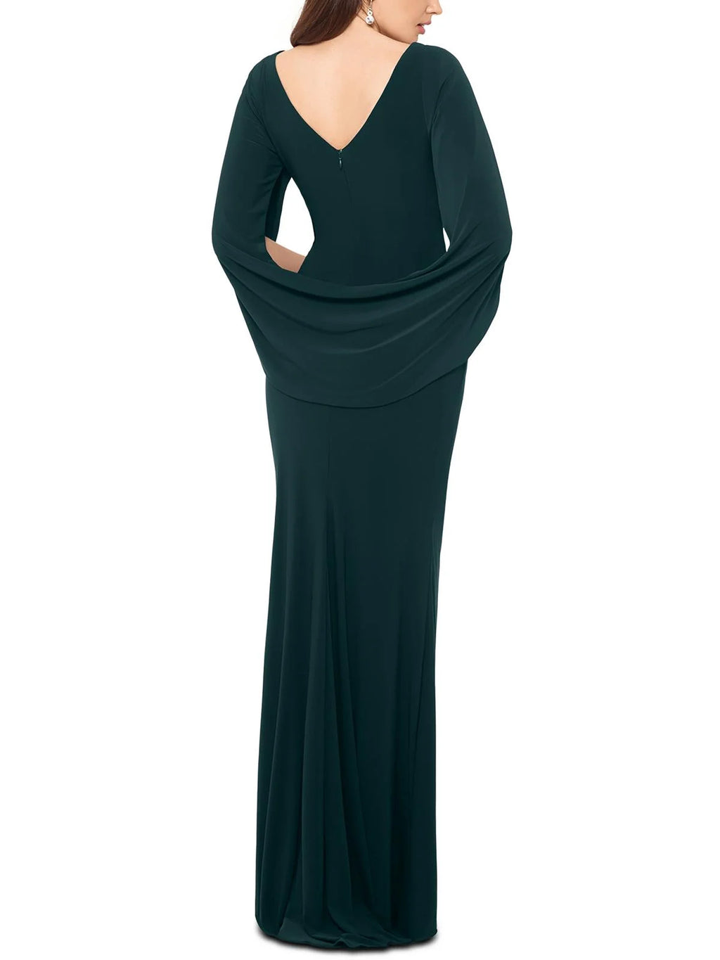 Petites Drapey Long Evening Dress P938298