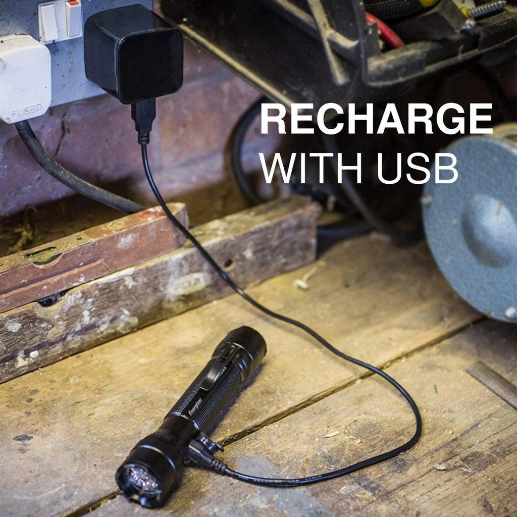 Rechargeable Flashlight with Micro-USB Charging Cable P4142