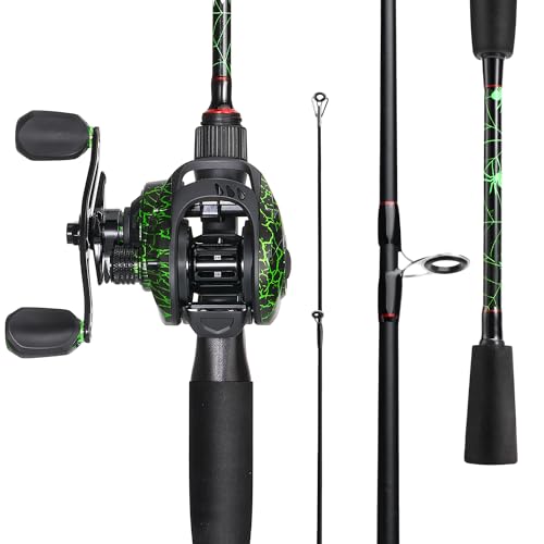 Fishing Rod Combo with Baitcasting Spinning Reel K98176