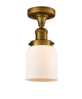 Small Bell 1 Light Semi-Flush Mount A858