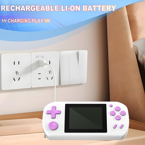 Handheld Games with 218 Retro Video Game 3.0'' Color Screen Rechargeable I44237