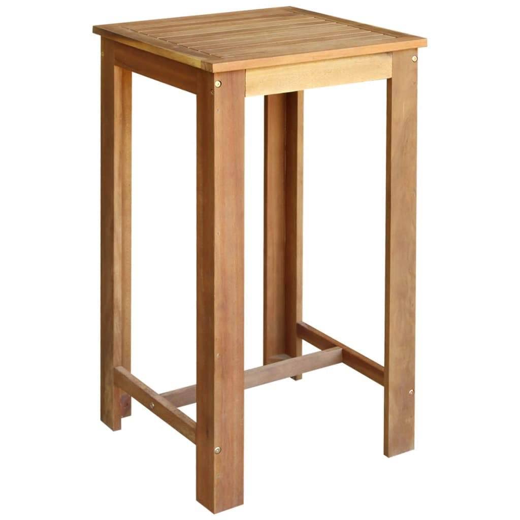 7 Pieces Solid Acacia Wood Bar Table and Stool Set P7838