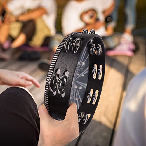 10 inch Tambourine with Double Row Jingle Handheld Percussion Y205