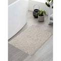 Ivory Cotton Bathroom Rug 17"x24" B9920