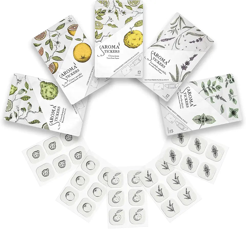 100% Natural Essential Oil Stickers Pack of 5 O8066