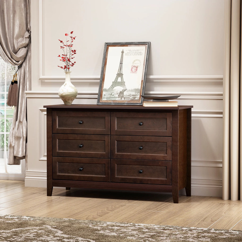 6 Drawer Wood Dresser H259229