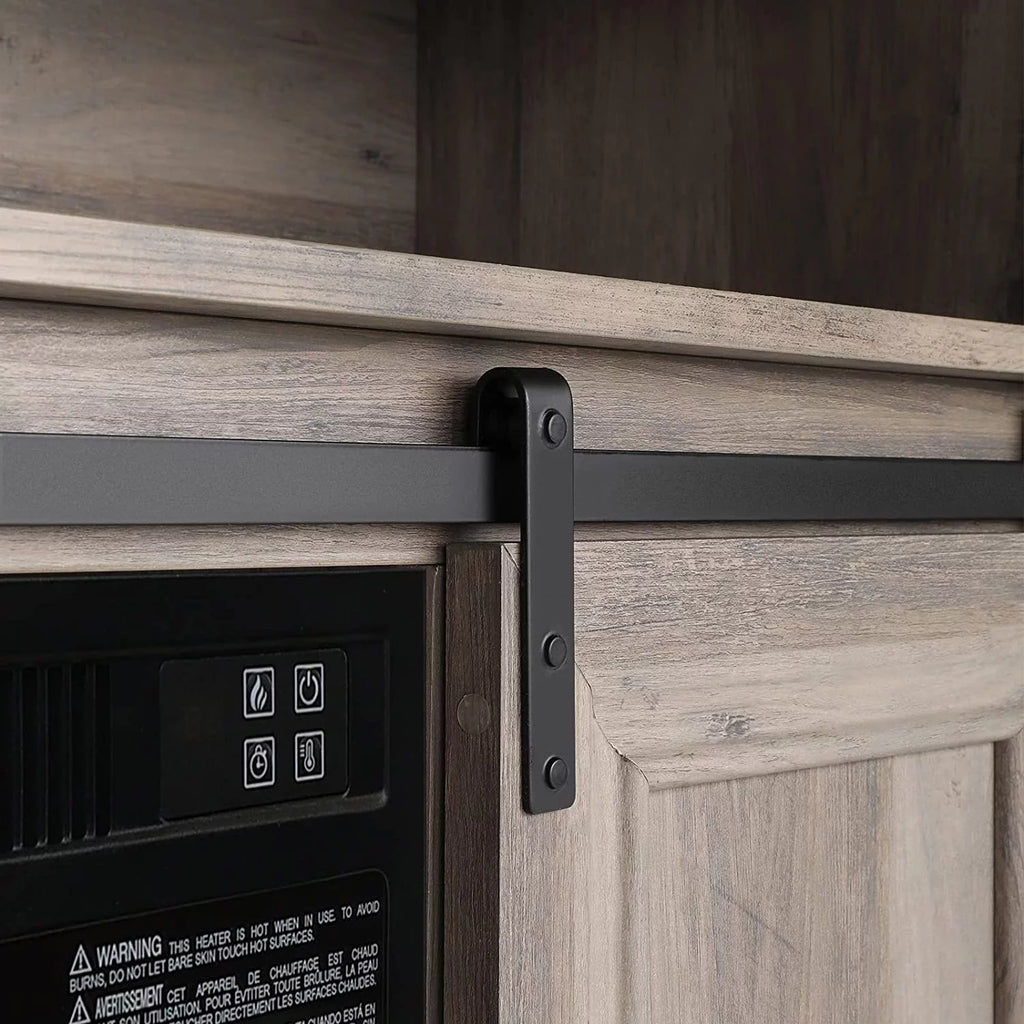 58 TV Stand with Electric Fireplace, Gray B533