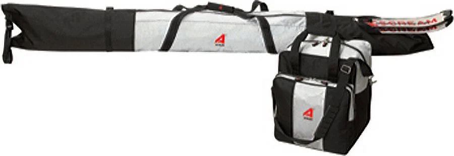 Silver/Black Two Piece Ski and Boot Bag Combo Set B741595