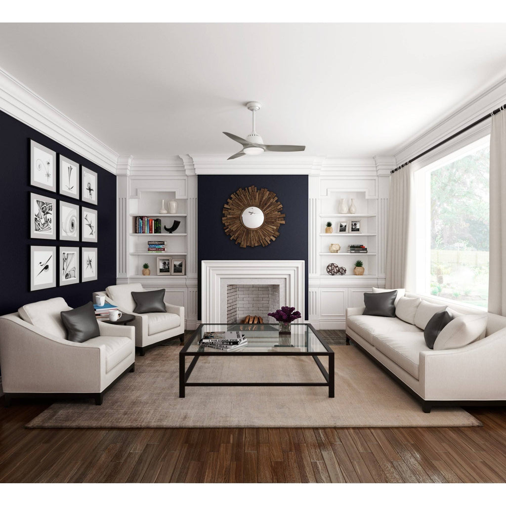 Fresh White LED Ceiling Fan H8668