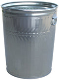 Galvanized Steel 32-Gallon Trash Can Z221