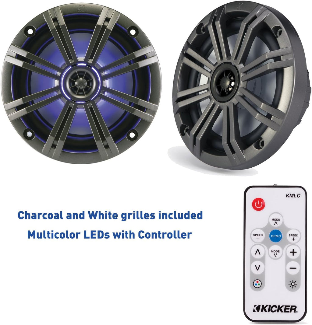 6.5" Marine Speaker Bundle with LED Remote O957