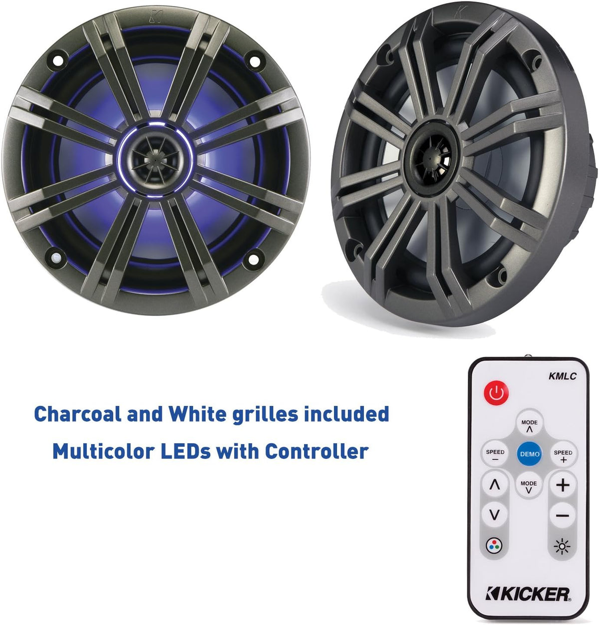 6.5" Marine Speaker Bundle with LED Remote O957
