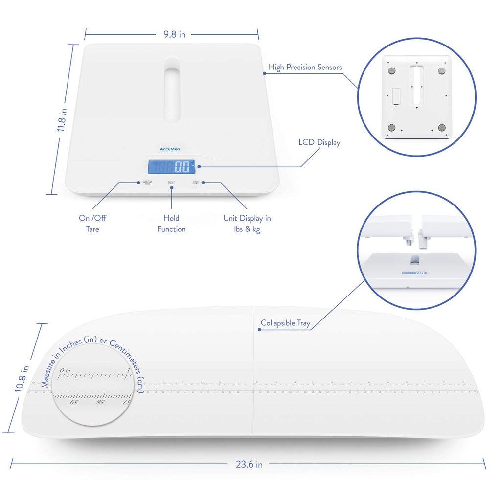 Digital Baby and Pet Scale with Height Track P8067